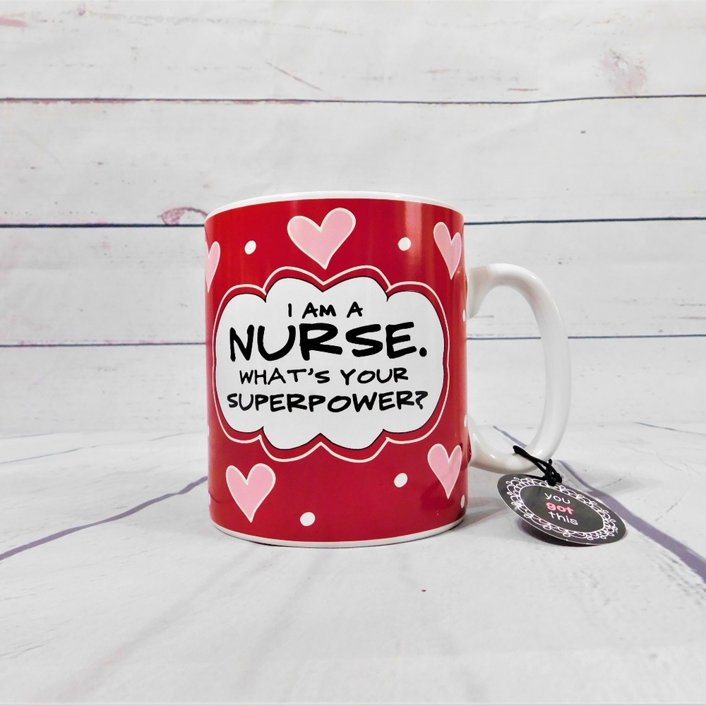 I Am A Nurse, What's Your Superpower Mug, 24 Oz.